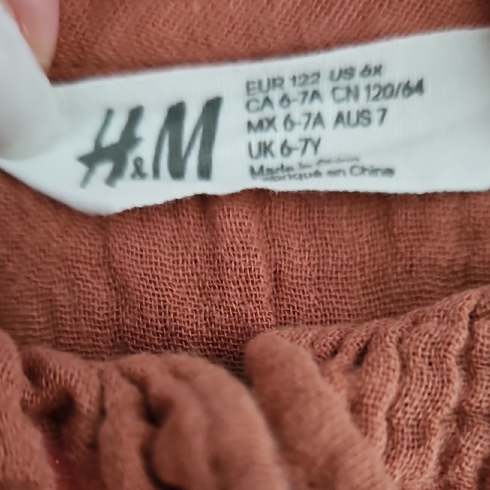 Rust Button-Up Dress with Ruffle Collar - Picture 2 of 3